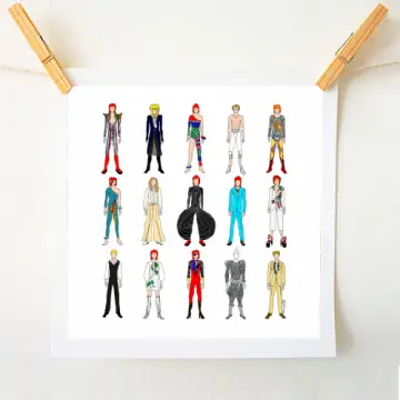 David Bowie Fashion Print