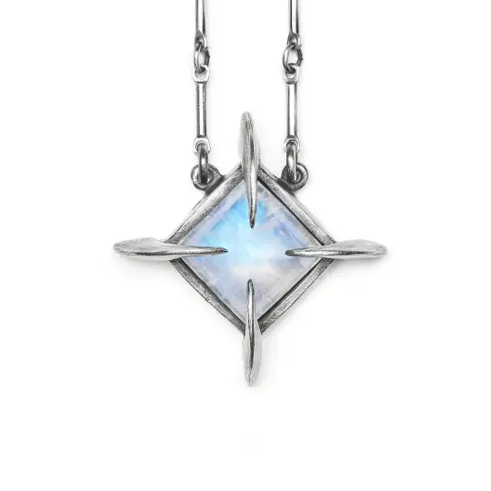 * Sold Out * Petite Tomb of Memory. Cat Claws. Moonstone Necklace. *Limited*