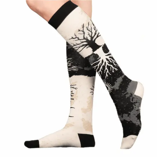 As Above So Below Tree Knee High Socks - Gothic Occult Socks - Alternative Fashion