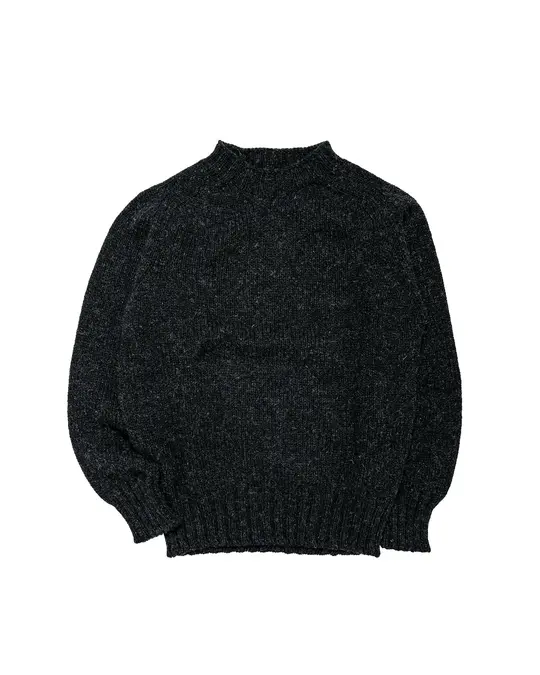 MHL Chunky Seamless Crew Neck Rustic Wool Pewter