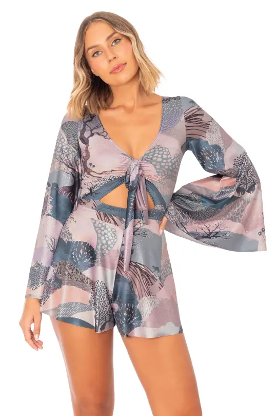 Edge of Night Long Sleeve Rio Playsuit
