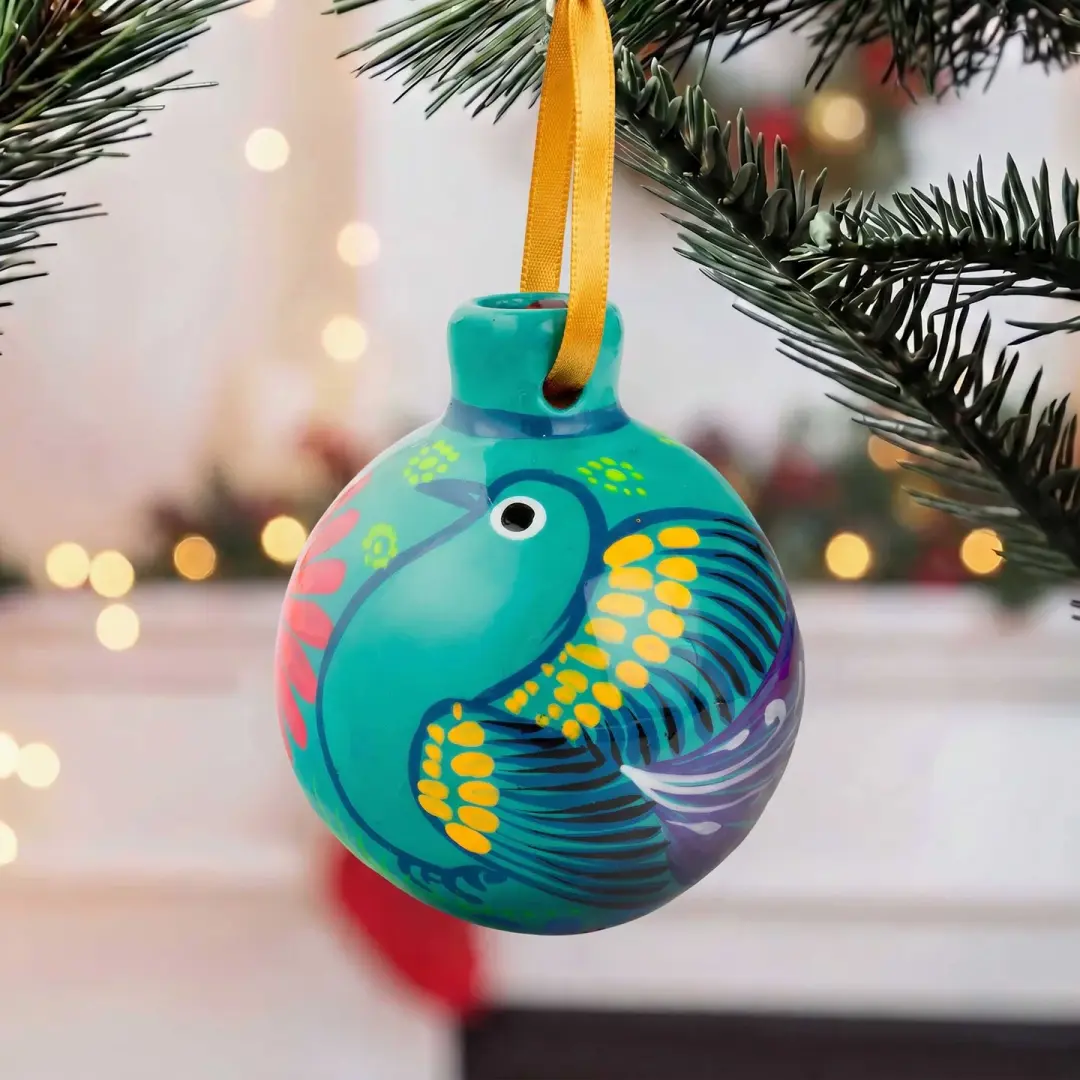 Xalitla Multicolor Clay Christmas Small Ornament