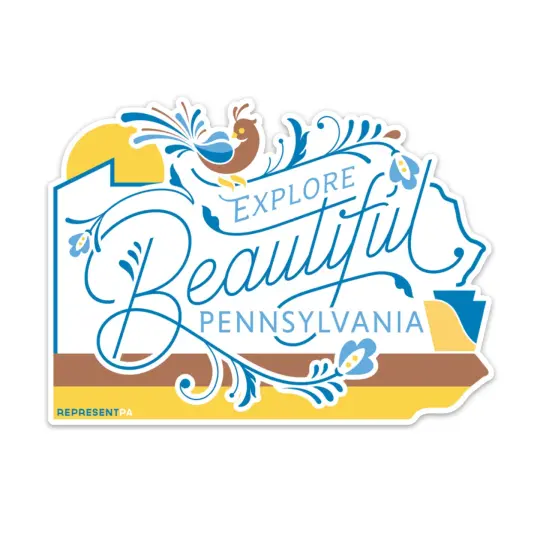RepresentPA Pennsylvania Sticker | "Explore Beautiful Pennsylvania"