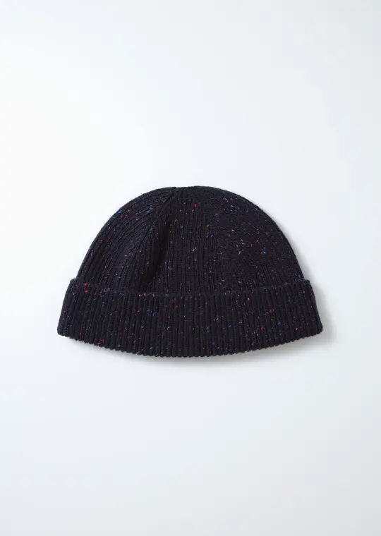 ROTOTO - Nep Wool Seamless Beanie - Navy