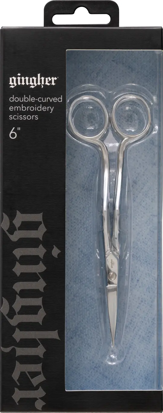 Gingher 6in Double Curved Embroidery Scissors
