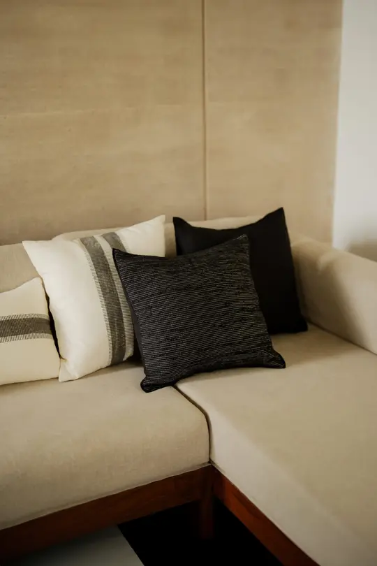 Handwoven textured cushion cover