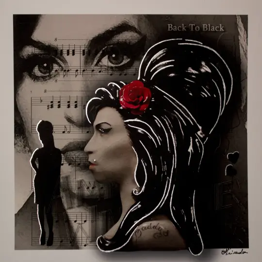 Amy Winehouse 'Back to Black' - Art Print