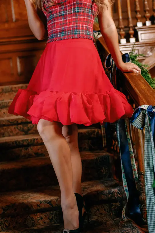 Kendy Skirt in Poinsettia