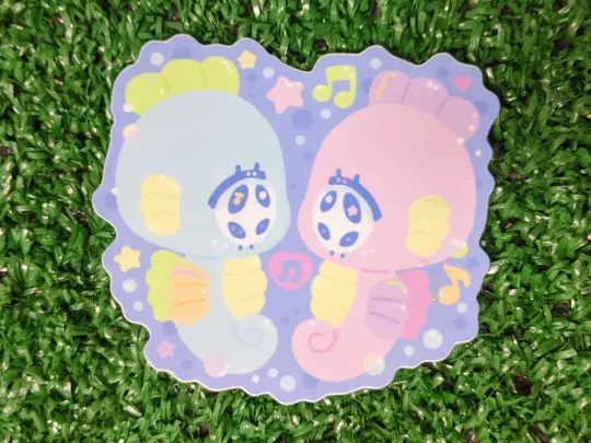 baby seahorse waterproof vinyl sticker