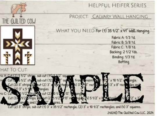 Helpful Heifer Calvary Wall Hanging