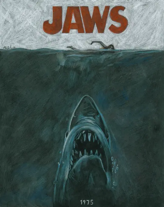 “Lifeless eyes. Black eyes. Like a doll’s eyes.” JAWS Art Print