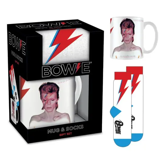 David Bowie (Aladdin Sane) Mug & Socks Set