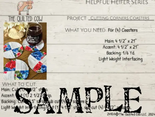 Helpful Heifer Cutting Corners Coaster