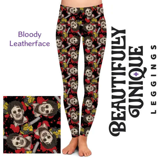 Bloody Leatherface Semi-Exclusive High-Waisted Horror Leggings