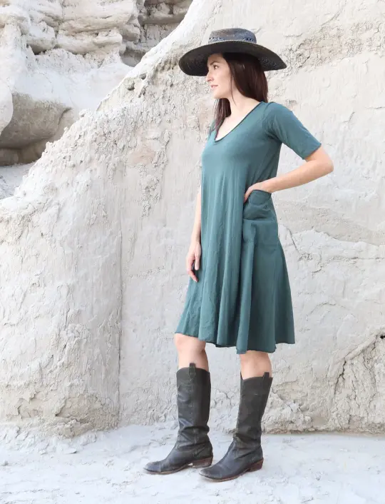 Ritual Perfect Pockets Wanderer Below Knee Dress