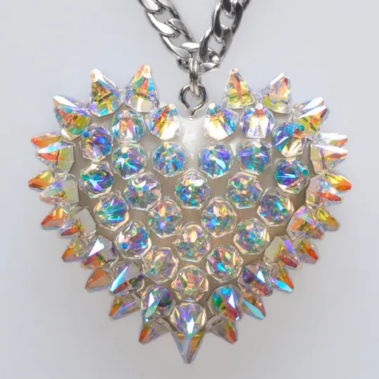 Crystal Spiked Heart | Aurora