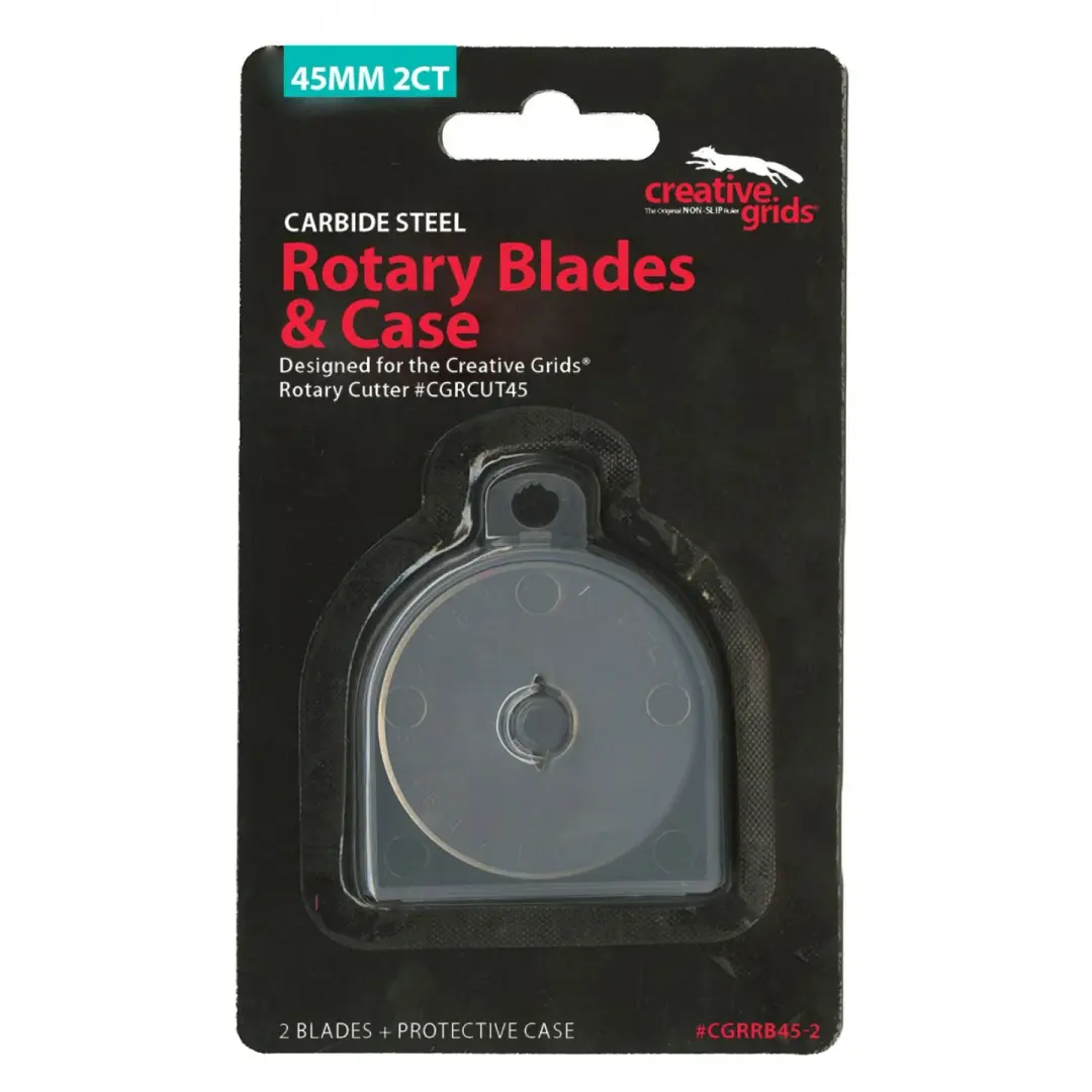 Creative Grids 45mm Rotary Blades & Case 2CT