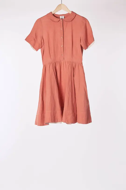 Mini Classic Dress, Vintage Pink, Short Sleeve
