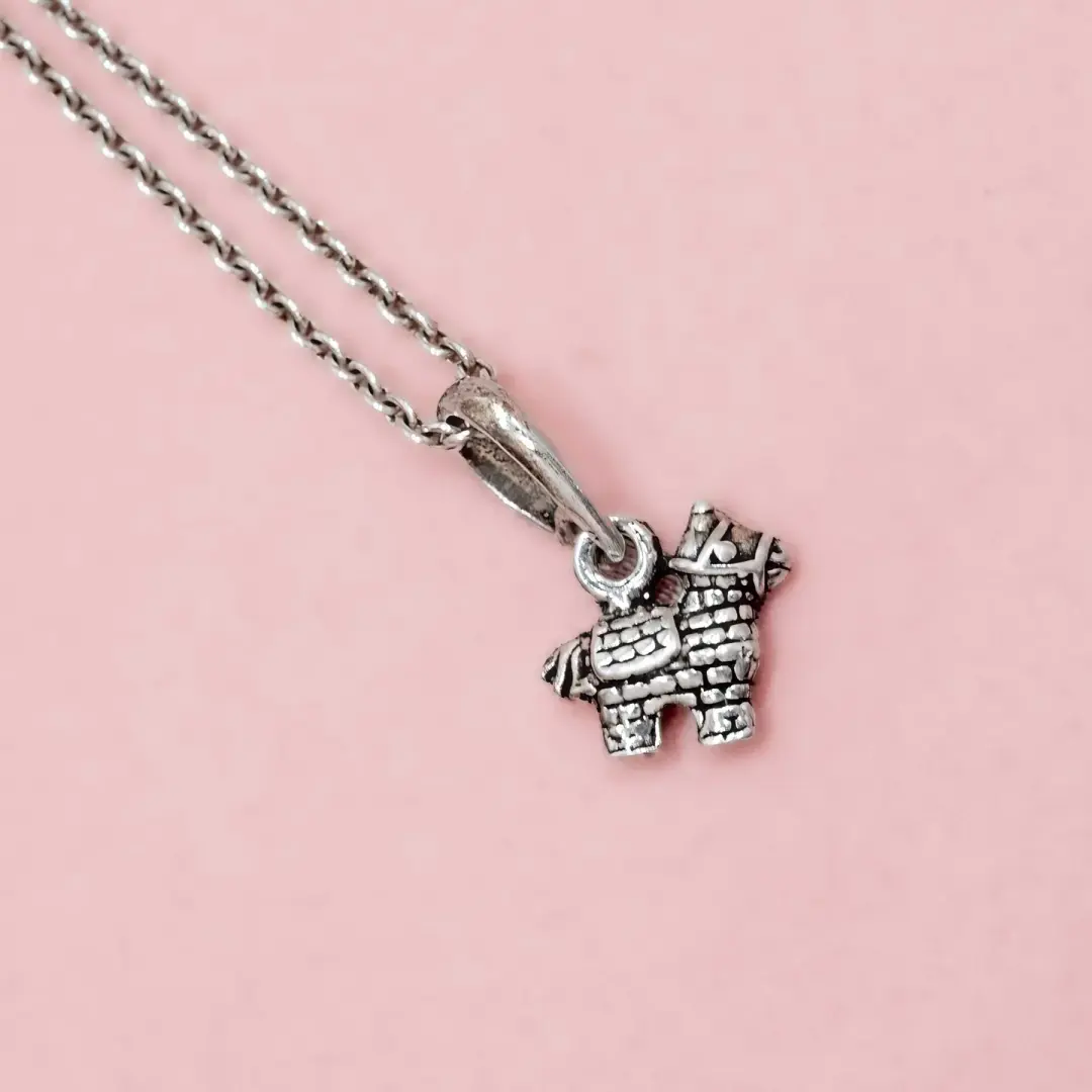 Sterling Silver Burrito Piñata Pendant