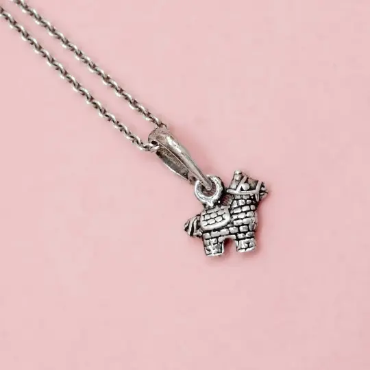 Sterling Silver Burrito Piñata Pendant