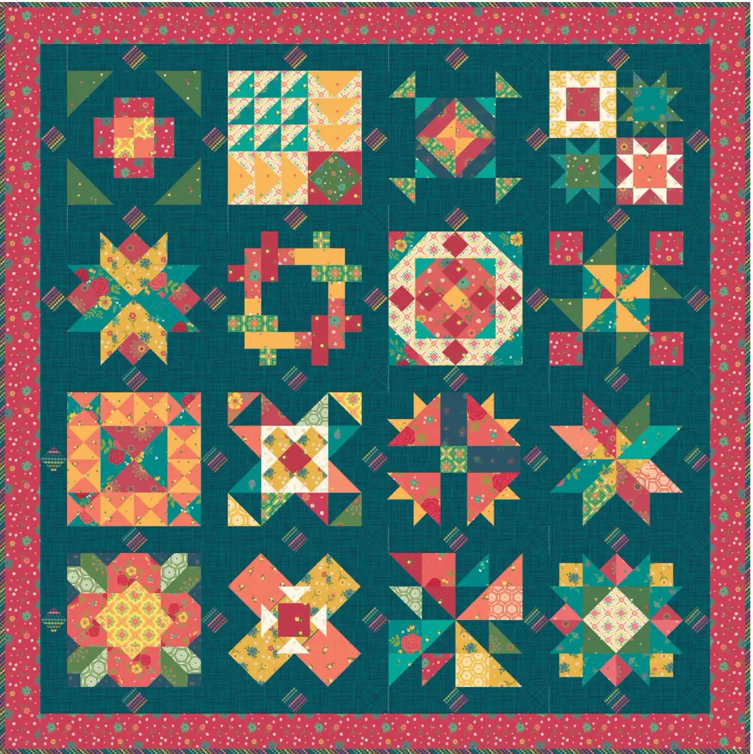 RBD Block Challenge Kit - Market Street and Grasscloth Cottons