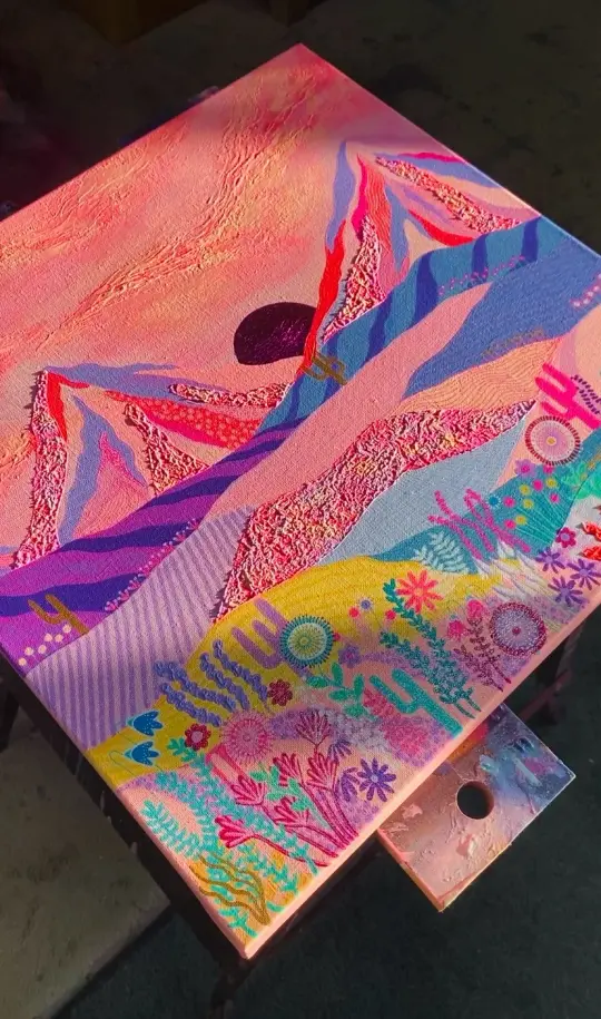 Original Artwork - Secrets Of Summer 46 x 46cms