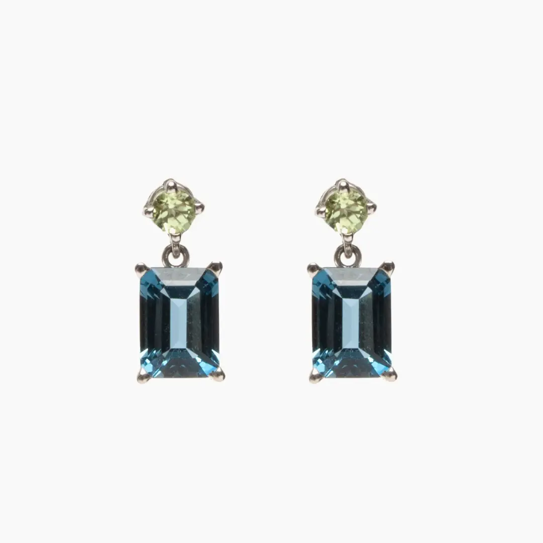 Gemstone Dangle Earrings