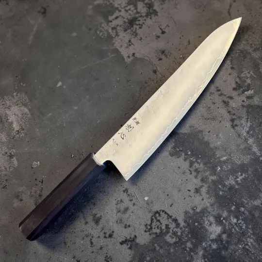 Hatsukokoro Ginrei Silver #3 Gyuto 210mm with Mono Ebony Handle