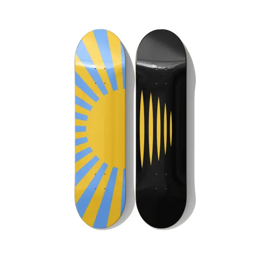 Donetsk Region Inspired Skateboard Art – Diptych