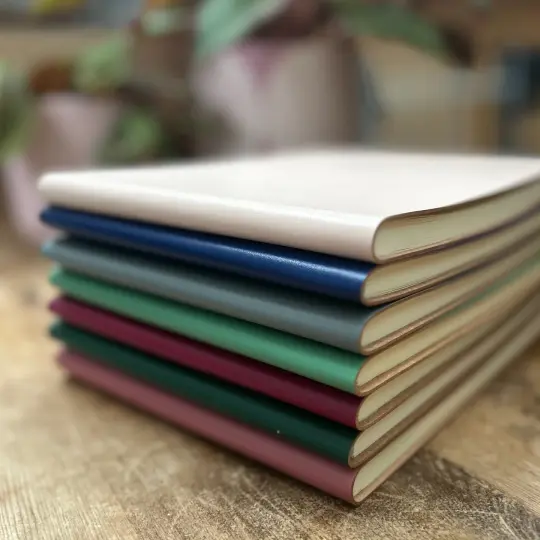 Plain Hand-Bound Leather Guest Book
