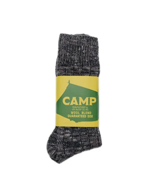 The Real McCoy’s MA23110 Outdoor Wool Socks ‘Camp’ Charcoal