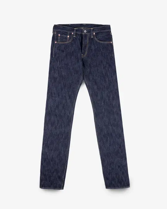 16oz Slubby Selvedge Denim Slim Tapered Cut Jeans - Indigo