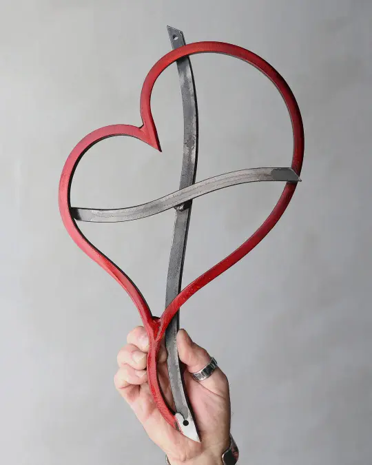 Blooming Heart Cross