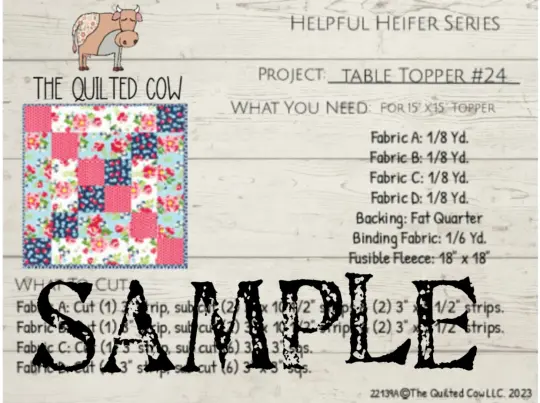 Helpful Heifer Table Topper #24