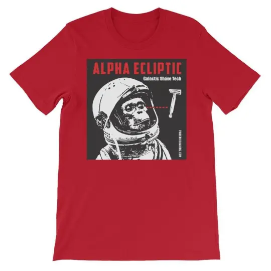 Space Monkey Unisex short sleeve t-shirt - Phoenix Shaving Collection