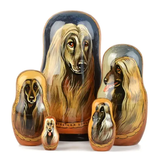 Afghan Hound Matrytoshka
