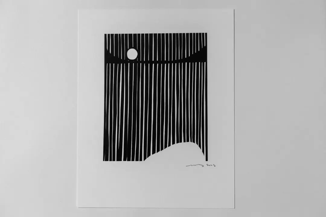 The Balance of Rain {Original Papercut - 11x14"}
