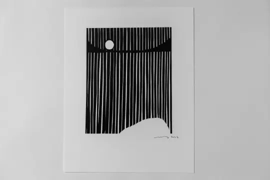 The Balance of Rain {Original Papercut - 11x14"}