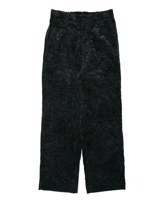 Sage de Cret CO Corduroy Crinkle Wide Work Pants Black