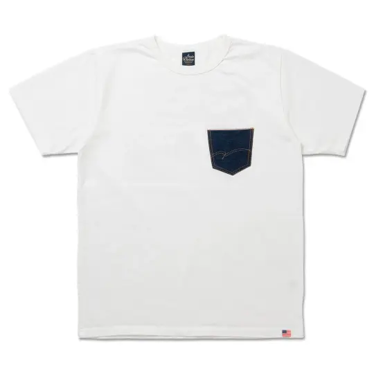Denim Pocket Printed T-Shirt [8214A]
