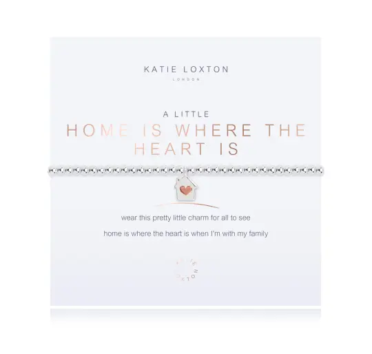 A LITTLE HOME IS WHERE THE HEART IS BRACELET