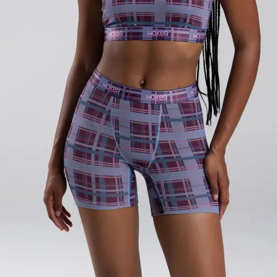 Baller High Waisted Mountain Plaid