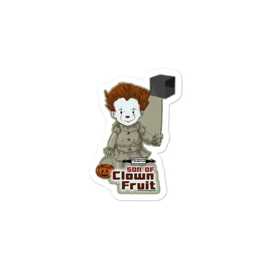 Son Of Clown Fruit  Vinyl Bubble-Free Stickers | Available in 3 Sizes