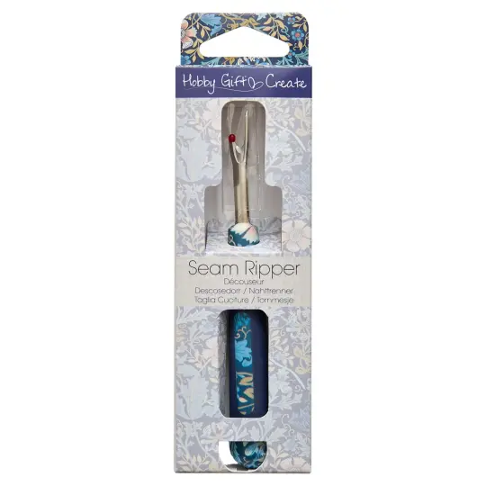 Blue Floral Seam Ripper