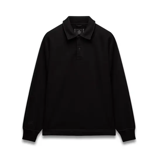 Kyoto Black Midweight Terry Rugby Standard Sweater