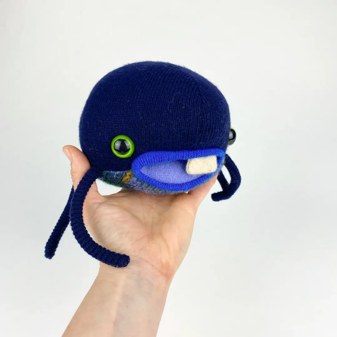 Slimy the my friend monster handmade stuffed animal plush