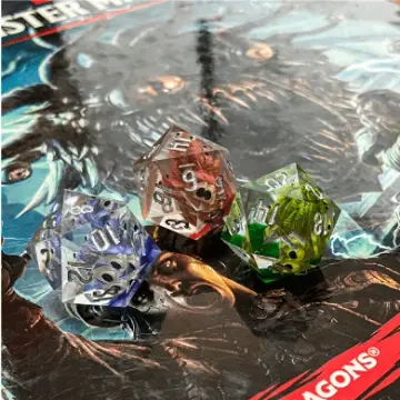 Beholder D20 – 22mm Large Sharp Edge Beholder Inside DnD Die
