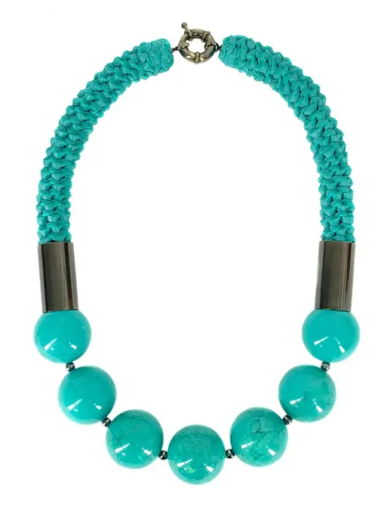 "COMO" Turquoise Neckpiece - Limited Edition