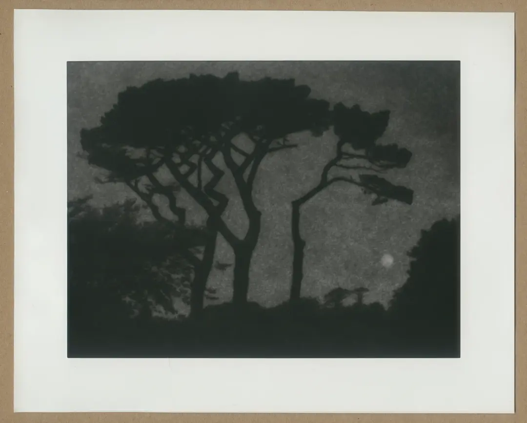 Hazy moon, Cornwall.