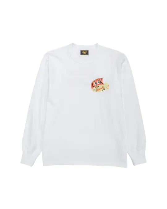 The Real McCoy's BC25105 BUCO L/S Tee / Look At How Buco Did It! White